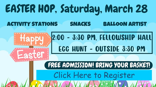 Easter Hop Sat March 28